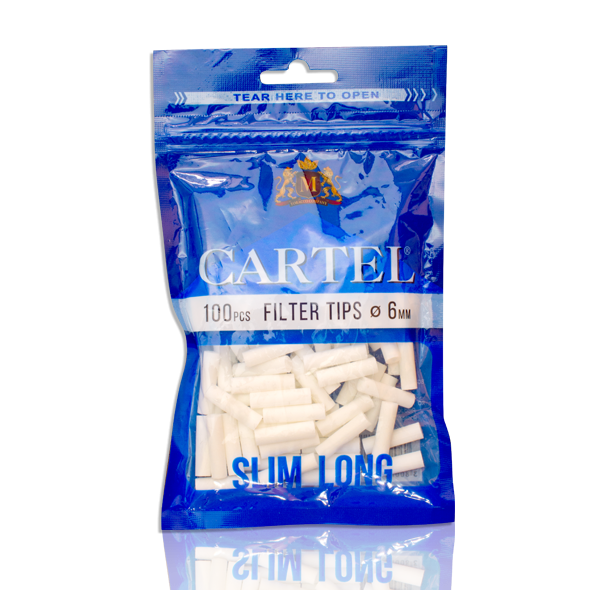 Filtre tigari Cartel Slim Long 6 - 22 mm x 100 pcs